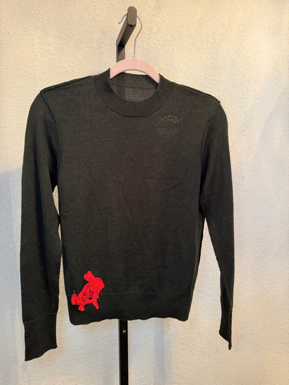 🆕Raquel Allegra Rabbit and Sun Appliqué Sweater